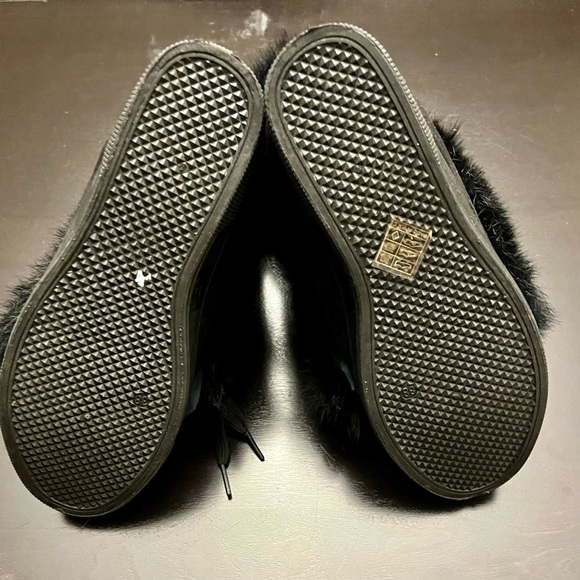 Fur trimmed high top sneaker boots - Picture 5 of 8